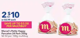 Ritchies Marcel's Petite Happy Pancakes 24 Pack 200g offer
