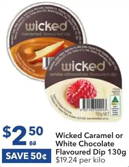 Ritchies Wicked Caramel or White Chocolate Flavoured Dip 130g offer