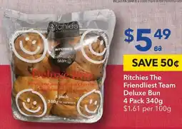 Ritchies Ritchies The Friendliest Team Deluxe Bun 4 Pack 340g offer