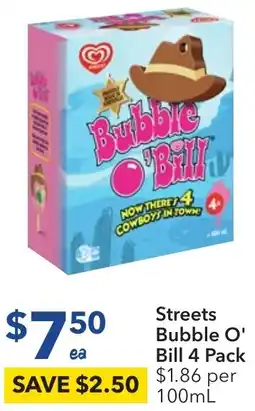 Streets Bubble O' Bill 4 Pack