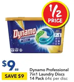 Ritchies Dynamo Professional 7in1 Laundry Discs 14 Pack offer