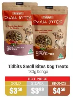 Pets Domain Tidbits Small Bites Dog Treats 180g Range offer