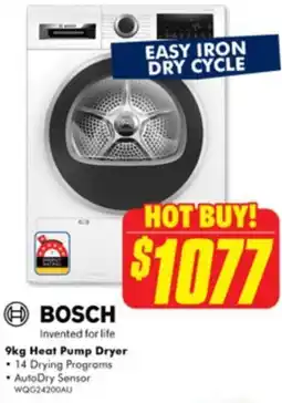 The Good Guys 9kg Heat Pump Dryer offer