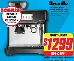 The Good Guys Breville the Barista Touch - Black Stainless Steel offer