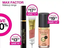 Priceline MAX FACTOR Makeup range offer