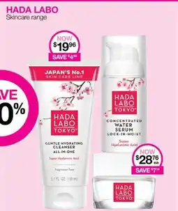 Priceline HADA LABO Skincare range offer