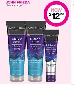 Priceline JOHN FRIEDA Haircare range offer