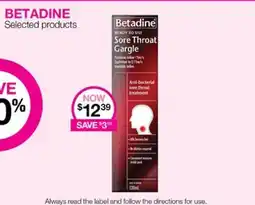 Priceline BETADINE Selected products offer