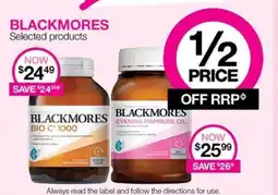 Priceline BLACKMORES Selected products offer