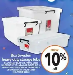 Cheap as Chips Box Sweden heavy duty storage tubs offer