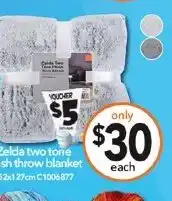 Cheap as Chips Zelda two tone plush throw blanket offer