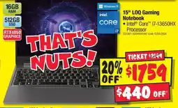 JB Hi-Fi 15" LOQ Gaming Notebook offer