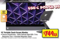 JB Hi-Fi 15" Portable Touch Screen Monitor offer