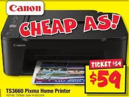 JB Hi-Fi TS3660 Pixma Home Printer offer
