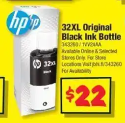 JB Hi-Fi 32XL Original Black Ink Bottle offer