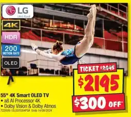 JB Hi-Fi 55" 4K Smart OLED TV offer