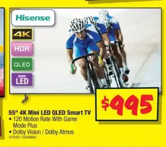 JB Hi-Fi 55" 4K Mini LED QLED Smart TV offer