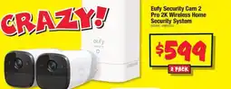 JB Hi-Fi Eufy Security Cam 2 Pro 2K Wireless Home Security System offer