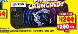 JB Hi-Fi Claw A1M Handheld Gaming Console Device - Core Ultra 7 (1TB SSD) offer