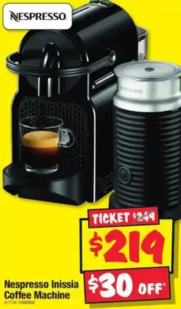 JB Hi-Fi Nespresso Inissia Coffee Machine offer