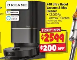 JB Hi-Fi X40 Ultra Robot Vacuum & Mop Cleaner offer