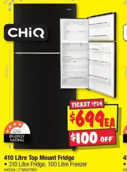 JB Hi-Fi 410 Litre Top Mount Fridge offer