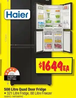 JB Hi-Fi 508 Litre Quad Door Fridge offer