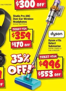 JB Hi-Fi Dyson v15s Detect Submarine offer