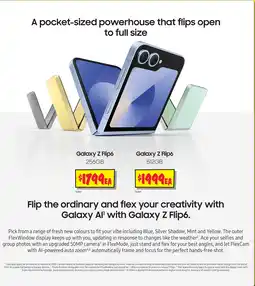 JB Hi-Fi Galaxy Z Flip6 512GB offer
