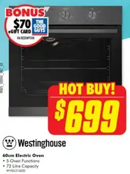 The Good Guys 60cm Electric Oven offer