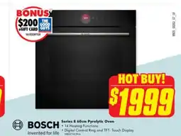 The Good Guys Series 8 60cm Pyrolytic Oven offer
