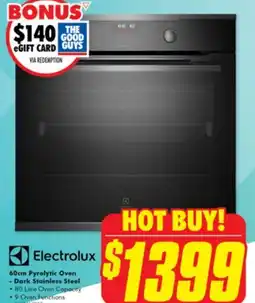 The Good Guys 60cm Pyrolytic Oven offer