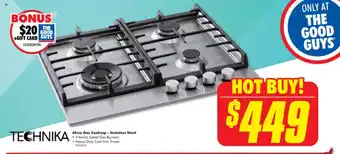 The Good Guys 60cm Gas Cooktop - Stainless Steel offer