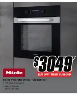 The Good Guys 60cm Pyrolytic Oven - CleanSteel offer