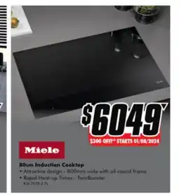 The Good Guys 80cm Induction Cooktop offer