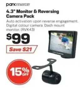 Repco 4.3" Monitor & Reversing offer