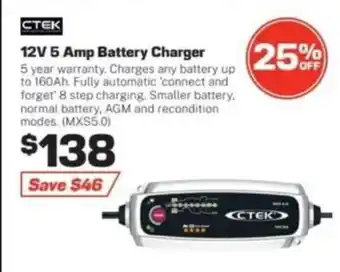 Repco 12V 5 Amp Battery Charger offer