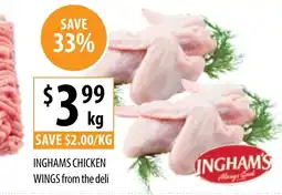 Supabarn INGHAMS CHICKEN WINGS offer