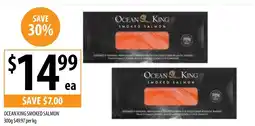 Supabarn OCEAN KING SMOKED SALMON 300g offer