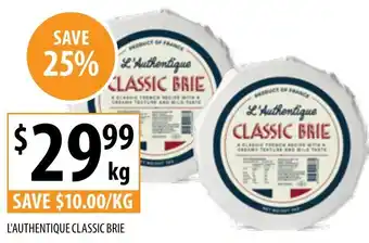 Supabarn L'AUTHENTIQUE CLASSIC BRIE offer