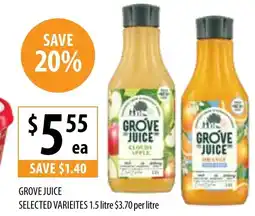 Supabarn GROVE JUICE offer