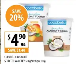Supabarn COCOBELLA YOGHURT offer