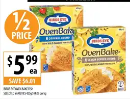 Supabarn BIRDS EYE OVEN BAKE FISH offer