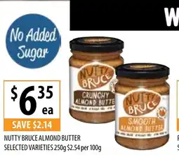 NUTTY BRUCE ALMOND BUTTER