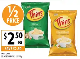 Supabarn THINS CHIPS offer
