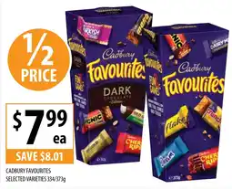Supabarn CADBURY FAVOURITES offer