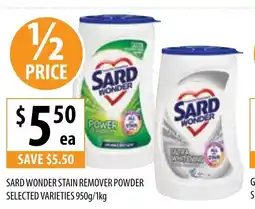Supabarn SARD WONDER STAIN REMOVER POWDER offer
