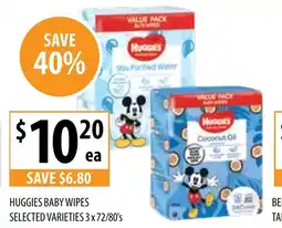 Supabarn HUGGIES BABY WIPES offer