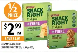 Supabarn ARNOTT'S SNACK RIGHT offer