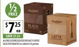 Supabarn ALLPRESS ESPRESSO ICED SPECIALTY COFFEE offer
